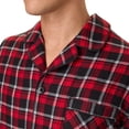 thumbnail image 5 of Hanes Men's Flannel Plaid Pajamas Set, 2-Piece, Sizes S-XXL, Red, 5 of 6
