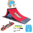 thumbnail image 1 of Set de rampa para skateboard Finger KETIEE con diapasón y pantalones cortos, 1 of 7