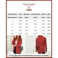 thumbnail image 3 of Chase Secret Womens Denim Jacket Casual Long Boyfriend Distresse Jean Jacket Petite, 3 of 6