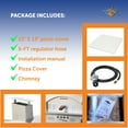 thumbnail image 4 of Flame King Propane Gas Pizza 13-inch Food Outdoor Oven for Camping, Backyard, Tailgating, 4 of 11