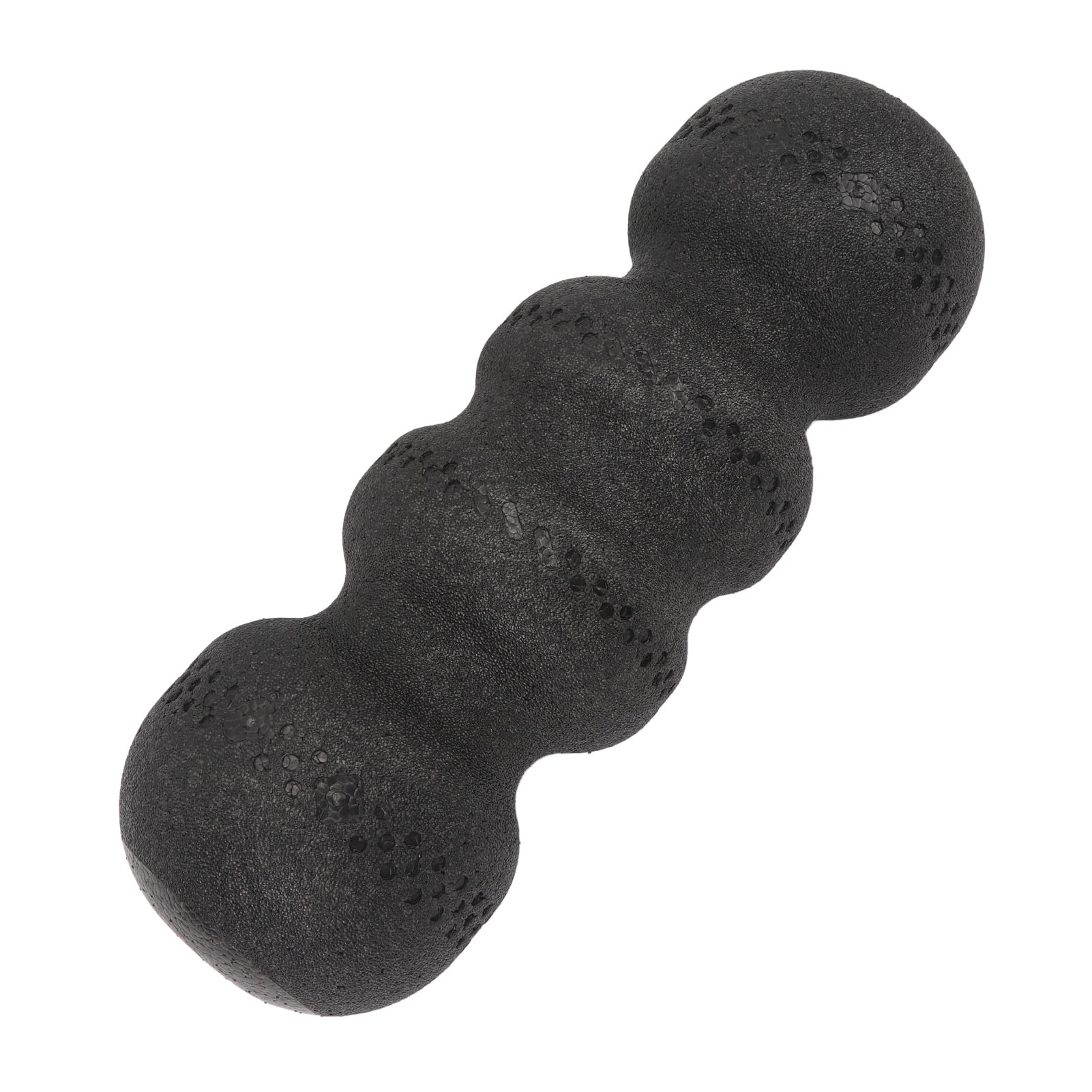 Yajisi 55 Degree High Hardness Peanut Shape Exercise Foam Roller for Back and Leg Muscle Recovery, 17.7 inches / 45 cm, Black
