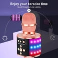 thumbnail image 4 of Intexca Bluetooth Karaoke Microphone, 4-in-1 Wireless Mic with LED Lights for Kids & Adults, 4 of 5