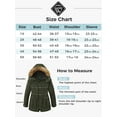 thumbnail image 2 of Wantdo Women's Plus Size Jacket Quilted Winter Jacket with Faux Fur Lined Hood Army Green 4X, 2 of 9