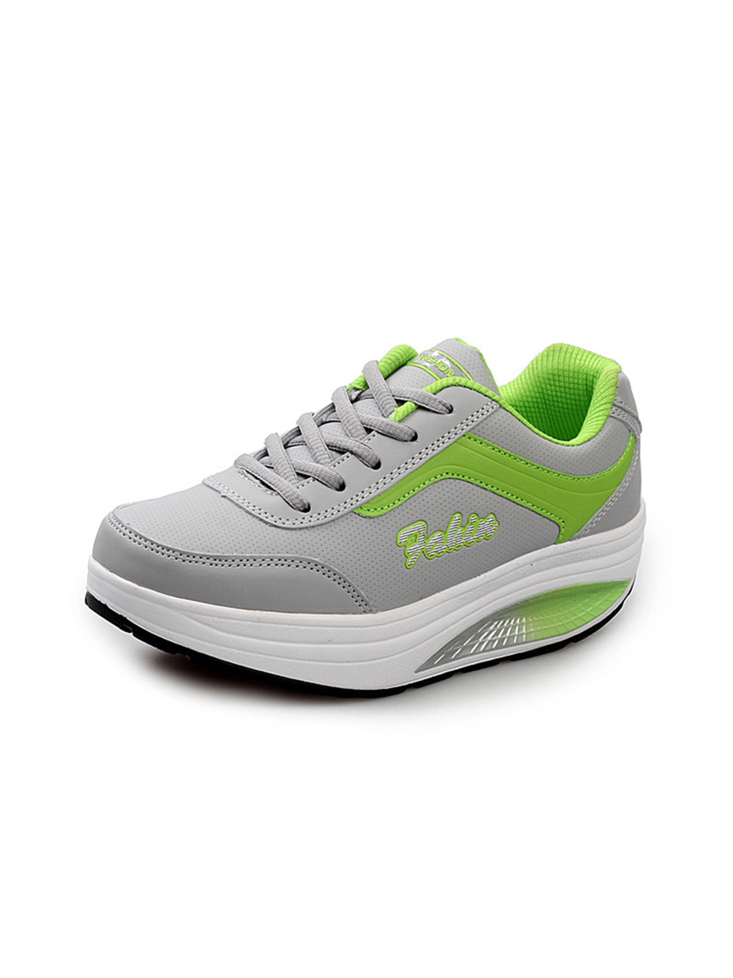 Fangasis Ladies Athletic Shoes Casual Wedge Sneakers Platform Sneakers Trainers Womens Walking