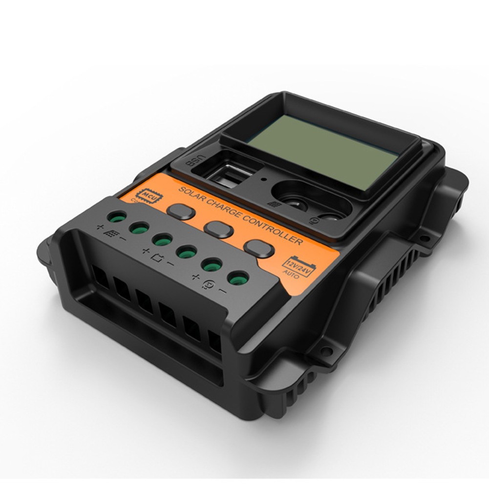 10A 20A 30A PWM Solar Charge Controller 12V/24V Solar Regulator