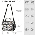 thumbnail image 3 of Halloween Skulls Stars Candies Cartoon Insulated Lunch Bag Portable Cooler Bag Mommy Bag Large Capacity 6L, 3 of 9