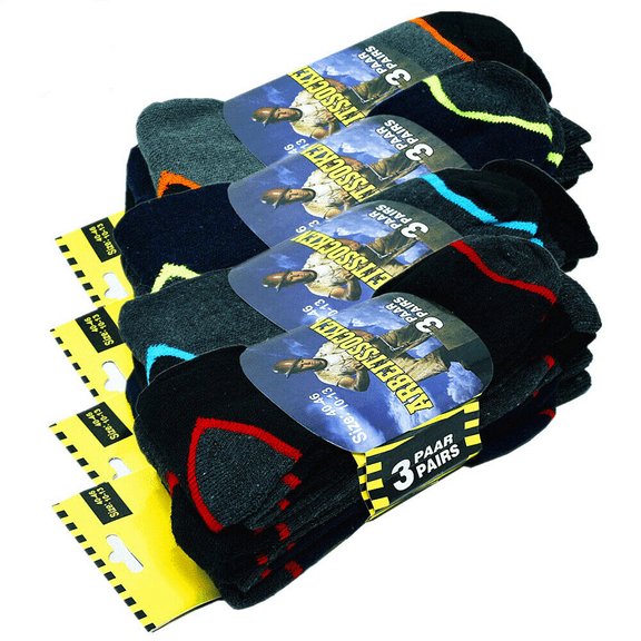 12 Pairs Mens Winter Thermal Heated Heavy Duty Boots Outdoor Work Socks 10-13