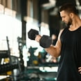 thumbnail image 6 of BalanceFrom Dumbbell Weight Set with Storage Rack with Pairs of 5, 10, 15, 20 lbs, Black, 6 of 9