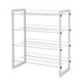 thumbnail image 4 of MAINSTAYS 4-Tier Shoe Rack with Wood Frame And Wire Shelf, Brown Frame Color, 4 of 8