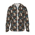 thumbnail image 1 of Disketp Cute Alpaca for Men's Sun Protection Hoodie Performance Long Sleeve Fishing Outdoor Lightweight-Large, 1 of 7
