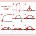 4 style PP Rope 4pcs Metallic Wire Twist Ties for Bracelet Making Mixed ...