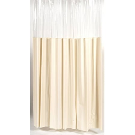 Ivory Extra Long Shower Curtain Royal Bath Extra Long 10 Gauge Window Vinyl Shower Curtain Liner with Metal Grommets (72