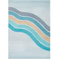 thumbnail image 2 of Well Woven Curved Rainbow Blue Multi 6' x 9' Apollo Kids Collection, 2 of 7