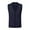 Dark Gray, variant on Men's Autumn Winter V Neck Button Wool Blend Sweater Vest Collarless Sleeveless Pullover for Casual Wear