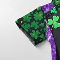 thumbnail image 6 of LEKWK Boys St. Patrick's Day Shirt Faux Leprechaun Vest Graphic Short Sleeve Button Down Top Novelty Irish Costume, 6 of 7