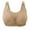 Khaki, variant on Aoochasliy Bras for Women Solid Color Comfortable Hollow Out Perspective Bra Underwear No Rims