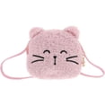 thumbnail image 1 of Lindo bolso bandolera para niñas pequeñas, adorable bolso de hombro con forma de animal, monedero de gato de peluche, cartera de peluche kawaii, bolso pequeño para niños, 1 of 8