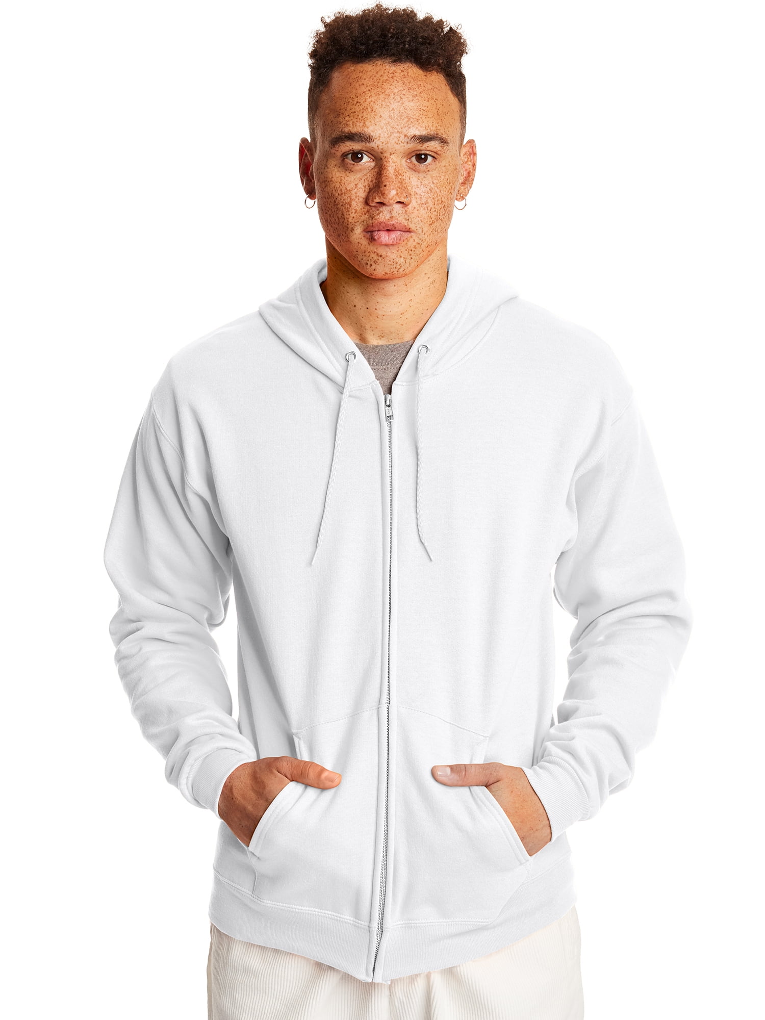 Hanes Men's EcoSmart Fleece Zip-up Hoodie, up to Size 3XL