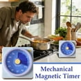 thumbnail image 3 of Vintage Mechanical Kitchen Timer with Loud Alarm, Wind Up Timer No Batteries Needed, Adjustable 60 Minute Timer for Cooking, Baking, Workouts, Study & Productivity, Magnetic Back & Stand, 3 of 4