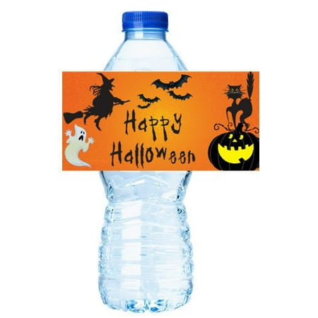 Halloween Party Decorations 15ct Water Bottle Sticker Labels