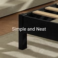 thumbnail image 2 of LIFEMENT Queen Signature Wood Platform Bed Frame Black, Noise-Free, Under Bed Storage, No Box Spring Needed, Easy Assembly, 2 of 8