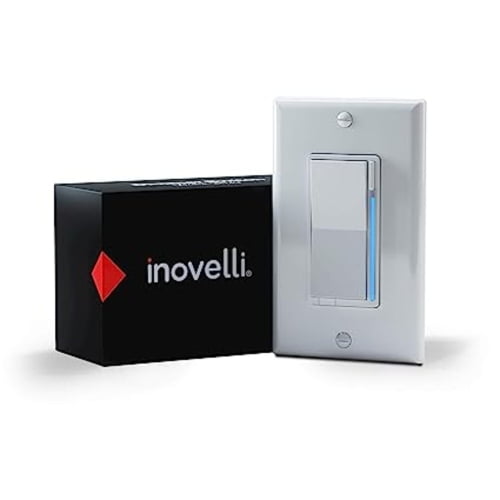 Inovelli Z-Wave Dimmer Switch (Black Series), No Neutral ZWave Switch, Repeater, 3-Way Smart Switch Technology, Signal Indicator