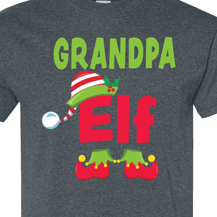 Inktastic Christmas Grandpa Elf T-Shirt