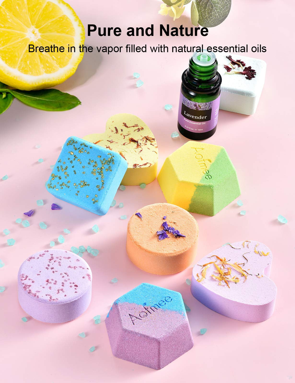 Shower Steamers Aromatherapy & Bath Bombs 8 Pcs Gift Set