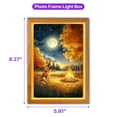 thumbnail image 5 of Hello Fall Belgian Malinois Enjoys Warm Campfire Autumn Night Bright Moon Acrylic Plaque with Wood Photo Frame Box Sheepdog Dog Lover Gifts Light Box - 01008, 5 of 5