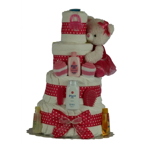 SWEET BALLERINE 4 TIERS Diaper Cake