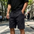 thumbnail image 2 of Men's Athletic Quick Dry Sports Shorts with Elastic Waist, Zipper Pockets, Straight Leg Loose Fit, 4-way Stretch, 82% Nylon 18% Spandex. Workout, Running, Golf, Hiking Essentials, 2 of 9