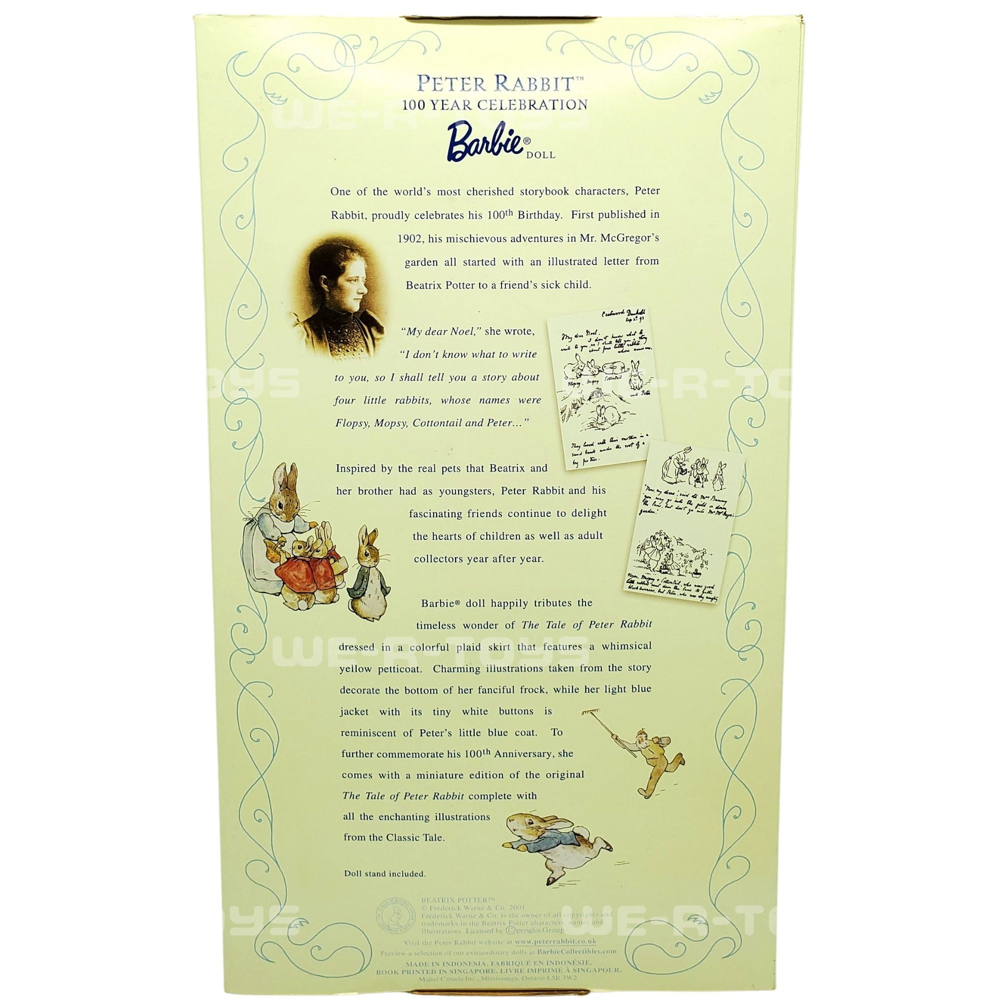 Peter rabbit 100 cheap year celebration barbie