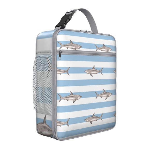 Premium Insulated Shark Lunch Box for Men & - Reusable Lunch Bag with,Hour Temperature Retention, Compact & Lightweight Design for Office, Work, Picnic, Travel - Durable Lunch Tote for Adults.