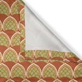 thumbnail image 6 of Ambesonne Japanese Valance & Curtain, Asian Circular Shapes Art, 55"x36", Burnt Orange and Khaki, 6 of 7