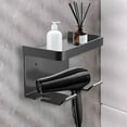 thumbnail image 1 of Soporte de pared para secador de pelo con ventosa, sin perforaciones, para baño, 1 of 5