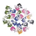 thumbnail image 2 of bedienty 50 Pieces Wooden Button Rough Surface Widely Applicable Fasteners Fish-shaped Shank Buttons Embroidery Sewing Supplies Mixed Color 1Set, 2 of 6