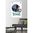 thumbnail image 2 of NFL Tennessee Titans - Drip Helmet 20 Wall Poster with Wooden Magnetic Frame, 22.375" x 34", 2 of 5