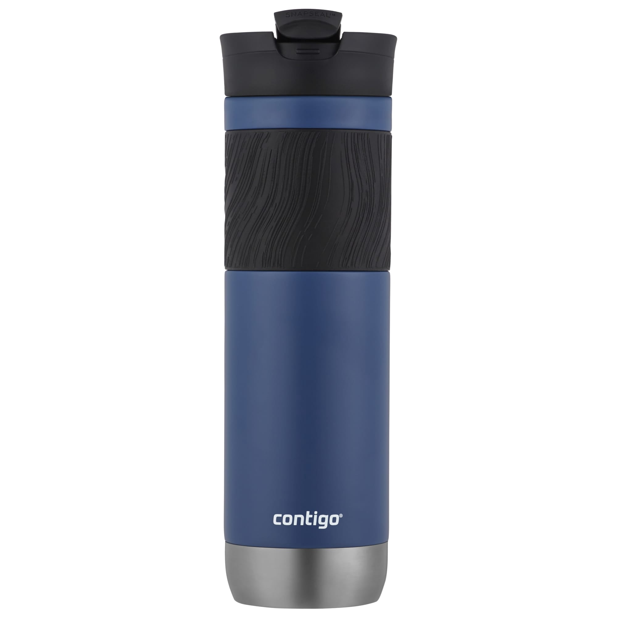 (4 pack) Contigo Byron 2.0 Stainless Steel Travel Mug with SNAPSEAL Lid and grip Blue, 24 fl oz.