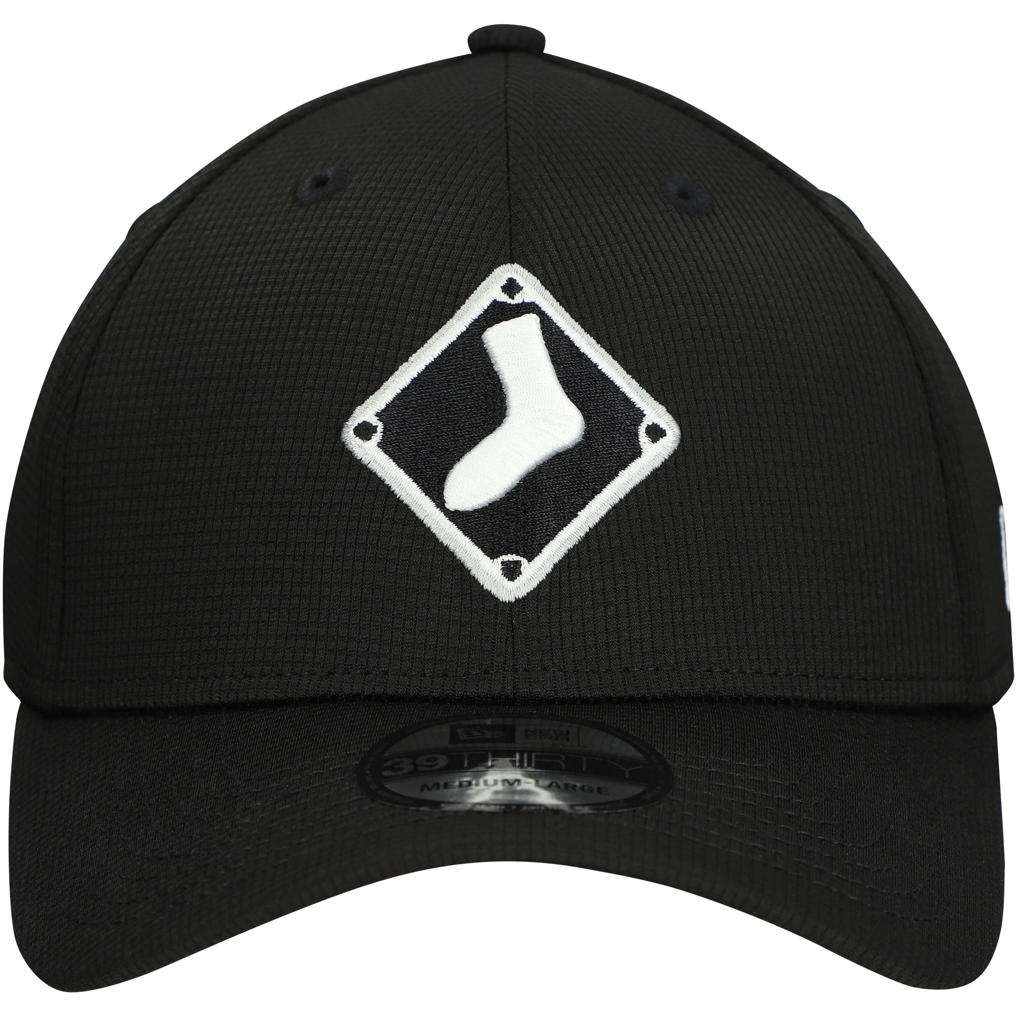 Men's New Era  Black Chicago White Sox 2025 Batting Practice 39THIRTY Flex Hat