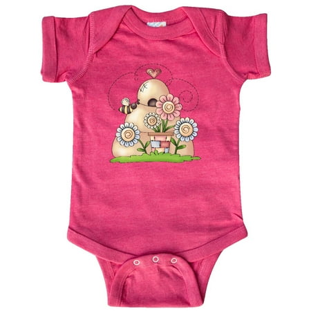 

Inktastic Spring Beehive with Bumble Bee and Flowers Gift Baby Boy Bodysuit