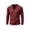 Wine, variant on UDAUDU Linen Shirts for Men Long Sleeve Summer Fall Vintage V Neck T Shirts Men Frayed Raw Edges Beach Vacation Tassel Tops Black 3XL