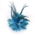 thumbnail image 1 of Broche de s para el pelo, alfiler, de flores, decoración para el cabello, muñequera, fiesta de boda, nuevo Zulema Broche de cuentas de plumas, 1 of 8