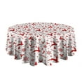 thumbnail image 4 of Christmas Round Tablecloth 70x70in(178x178cm) – Waterproof Polyester Table Cover with Full Print Design, Wrinkle Resistant & Washable for Kitchen Dining Party Decor, 4 of 5