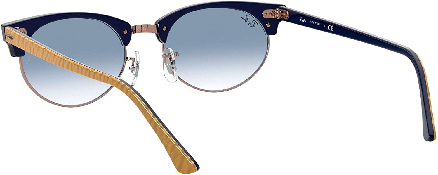 Ray Ban Sunglasses RB3946 Clubmaster Oval 1306/3F 5219 145 2N Gold/Blue Retired RAY BAN RB3946-V CLUBMASTER OVAL 8051 50/19/140 GOLD/ROSE  main image 2