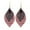 E, variant on Bohemian Hollow Leaf Double Layer Multicolor Earrings Women's Accessories