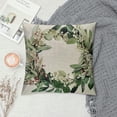 thumbnail image 2 of Fenyluxe  Decorative Spring Wreath Pillow Covers - Summer Floral Leaves Bless Home Cushion Case for Farmhouse Decor Room Bedroom Sofa Chair Car  18x18in, 2 of 5