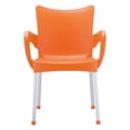thumbnail image 6 of Compamia Romeo Resin Dining Arm Chair Orange, Set of 2, 6 of 6