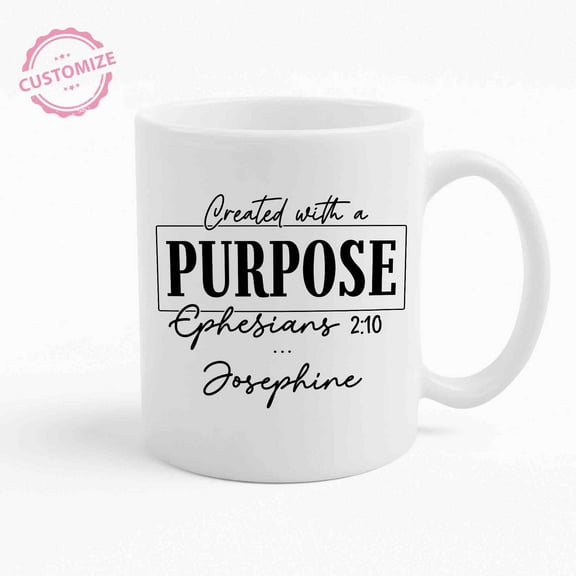 Customizaholic Personalized Coffee Mug, Bible Verse Coffee Mug, Religious Gifts, Christian Coffee Mugs, God Coffee Mug