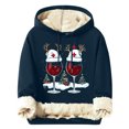 thumbnail image 2 of Sudadera con capucha para hombre, informal, a la moda, con estampado navideño, de manga larga y bolsillo, de poliéster, 2 of 5