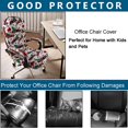 thumbnail image 4 of Printed Office Chair Covers, Stretch Computer Chair Cover Universal Boss Chair Covers Modern Simplism Style High Back Chair Slipcover (Classic Car, Large), 4 of 7